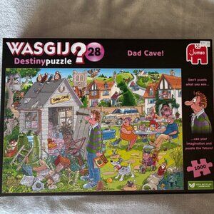 WASGIJ Destiny #28 Dad Cave Jigsaw Puzzle, 1000  Pieces EUC